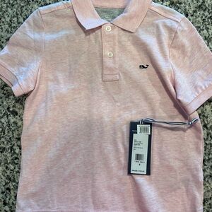 Vineyard Vines Kids Light Pink Polo Shirt